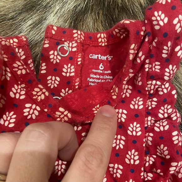 Carters red sleeveless romper - Picture 2 of 3
